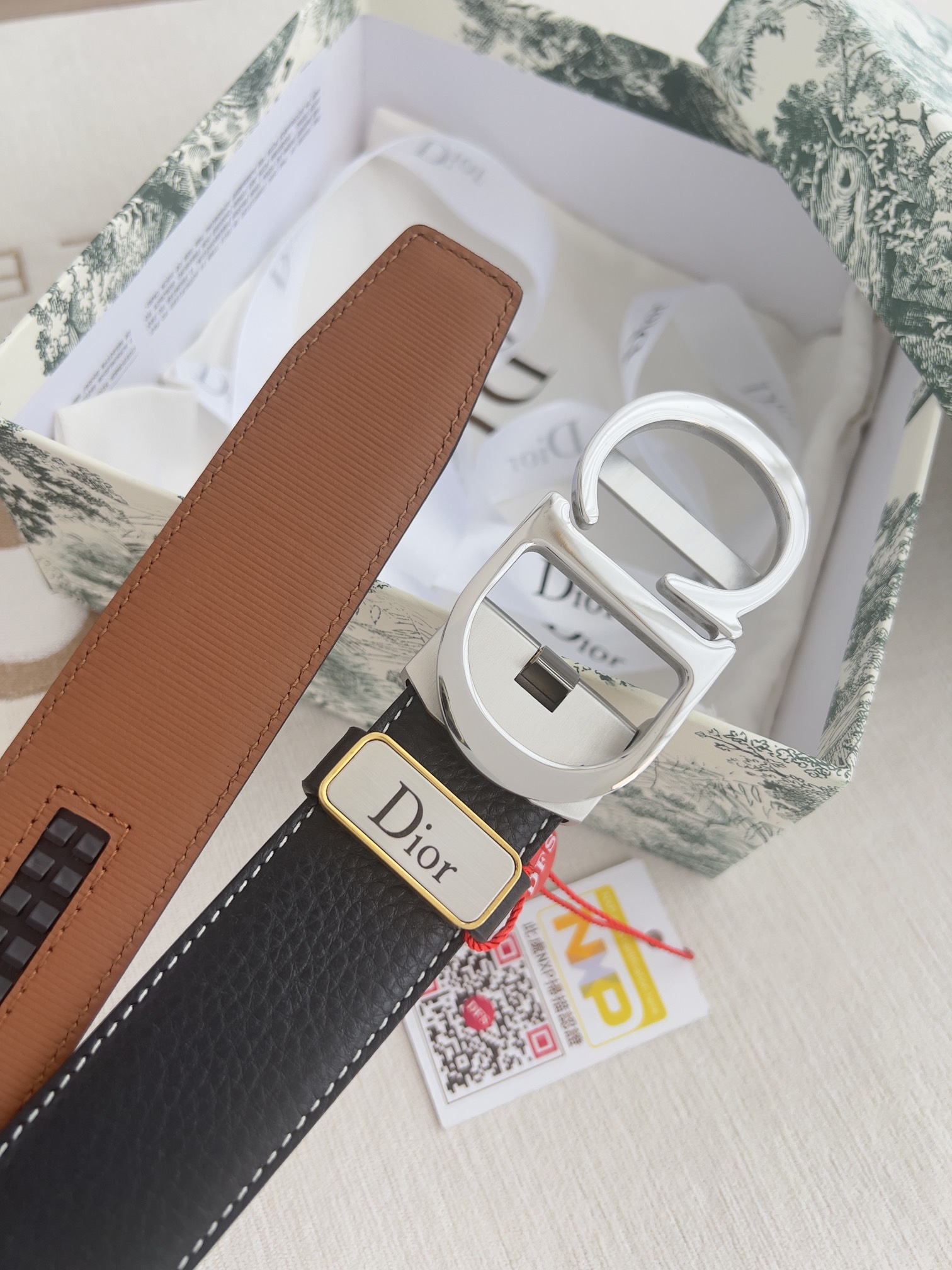 Dior Leather Belts 1:1 Mirror Version