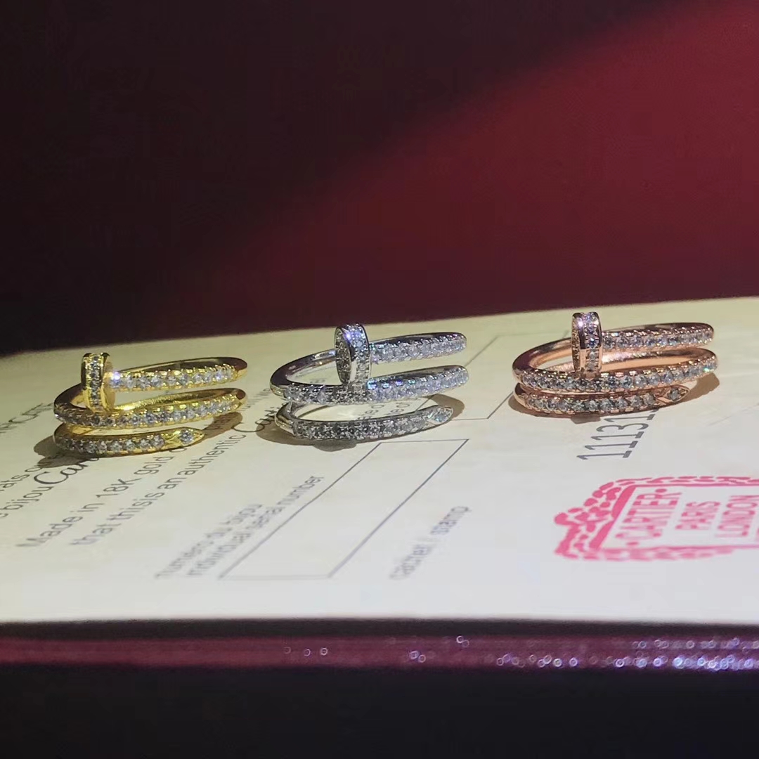 Cartier Nail Ring Full of Diamonds