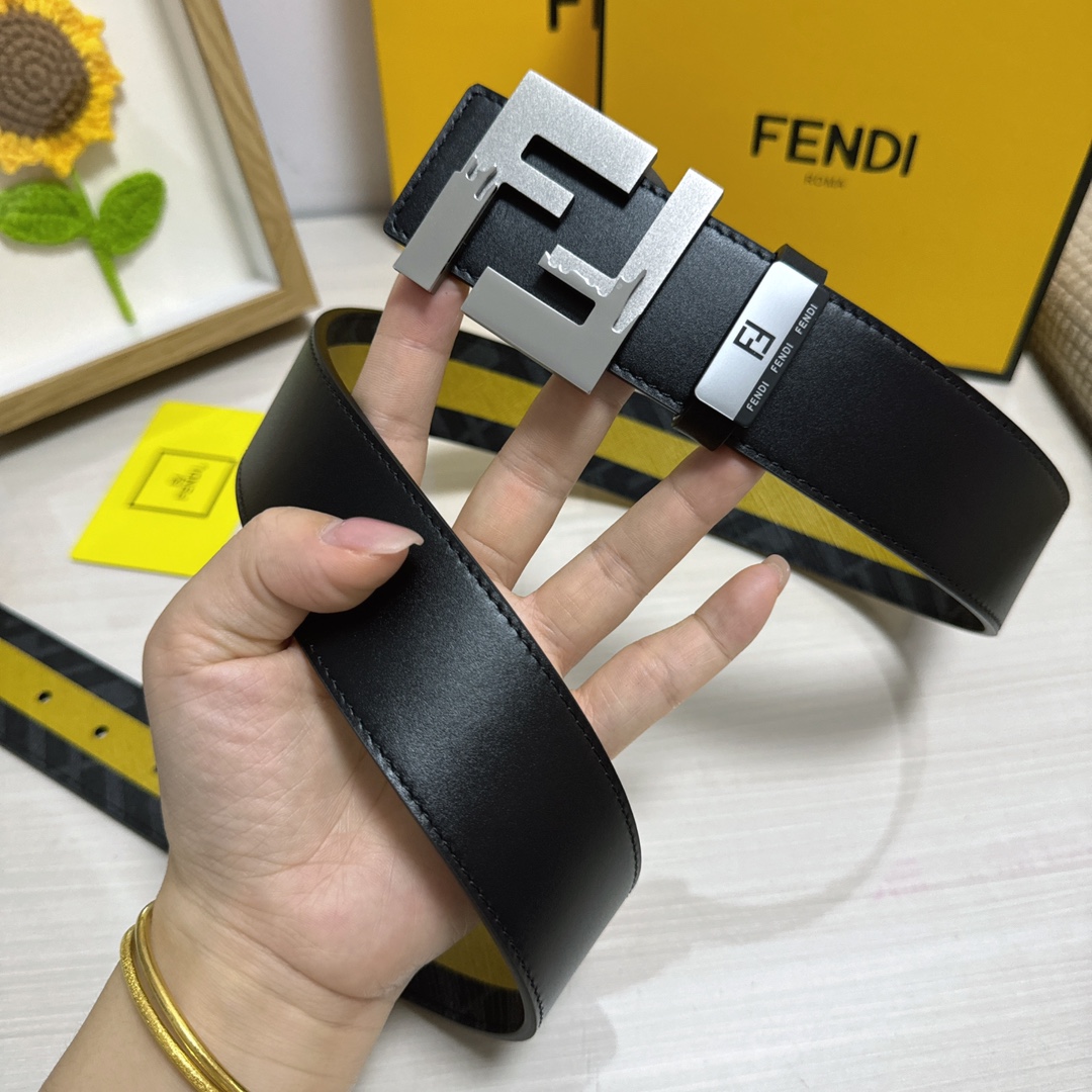 Fendi Leather Belts 1:1 Mirror Version