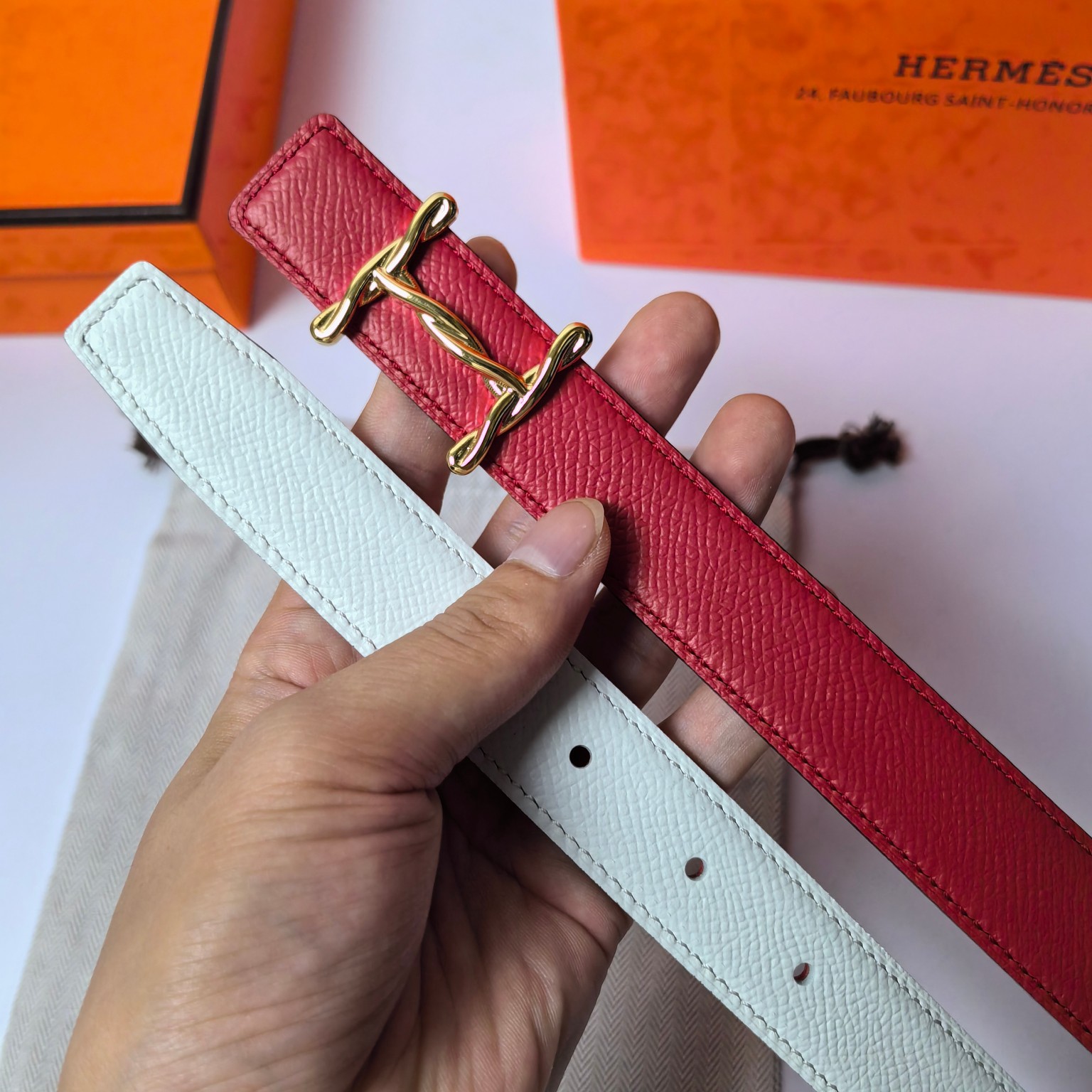 Hermes Leather Belts 1:1 Mirror Version