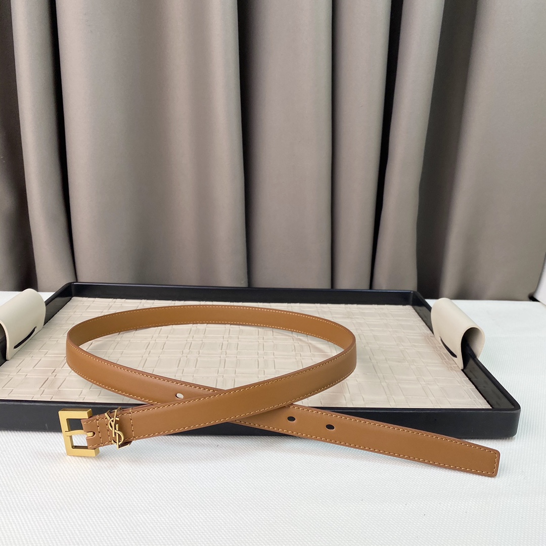 YSL Saint Laurent Leather Belts 1:1 Mirror Version