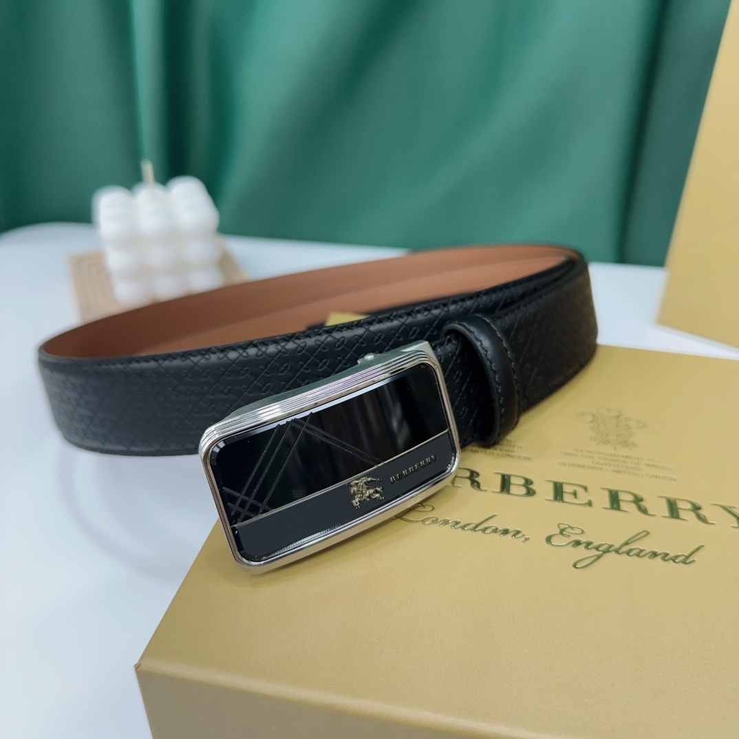 Burberry Leather Belts 1:1 Mirror Version