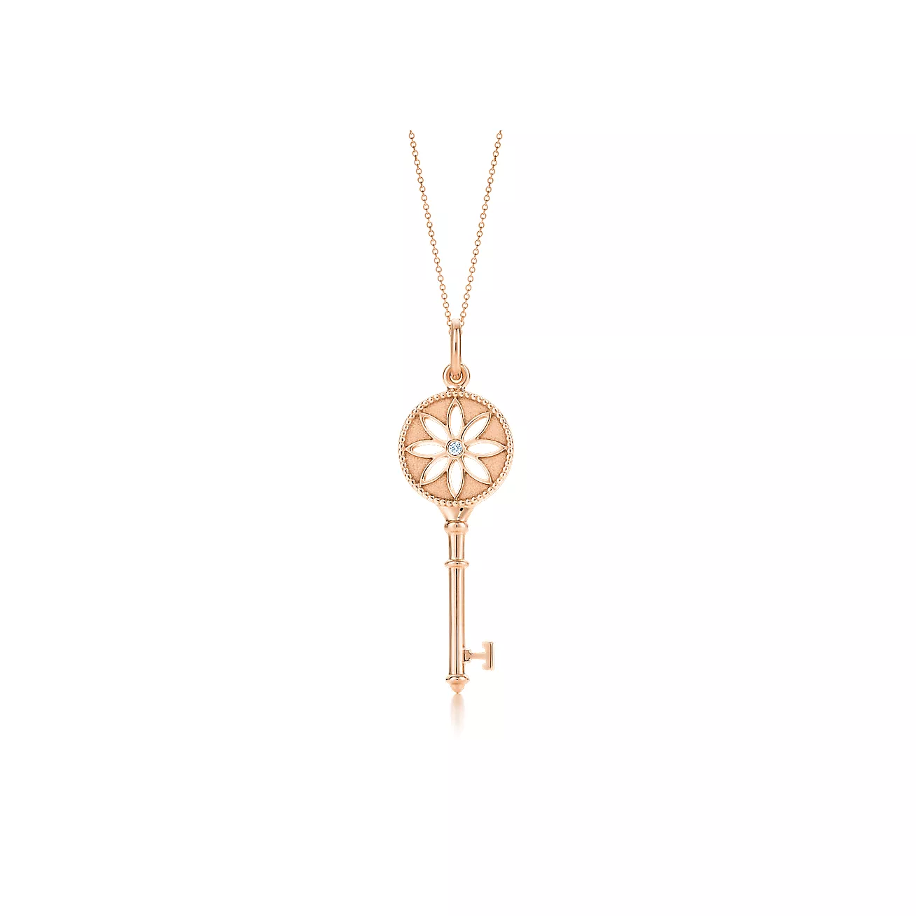 Tiffany Daisy Key Dupe, In Rose Gold