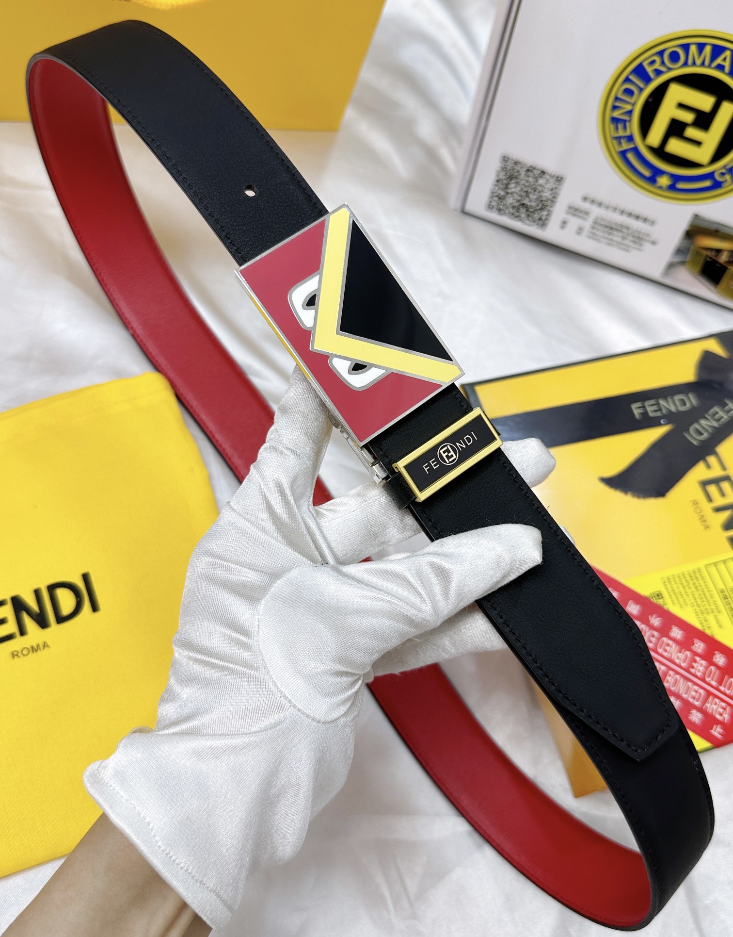 Fendi Leather Belts 1:1 Mirror Version