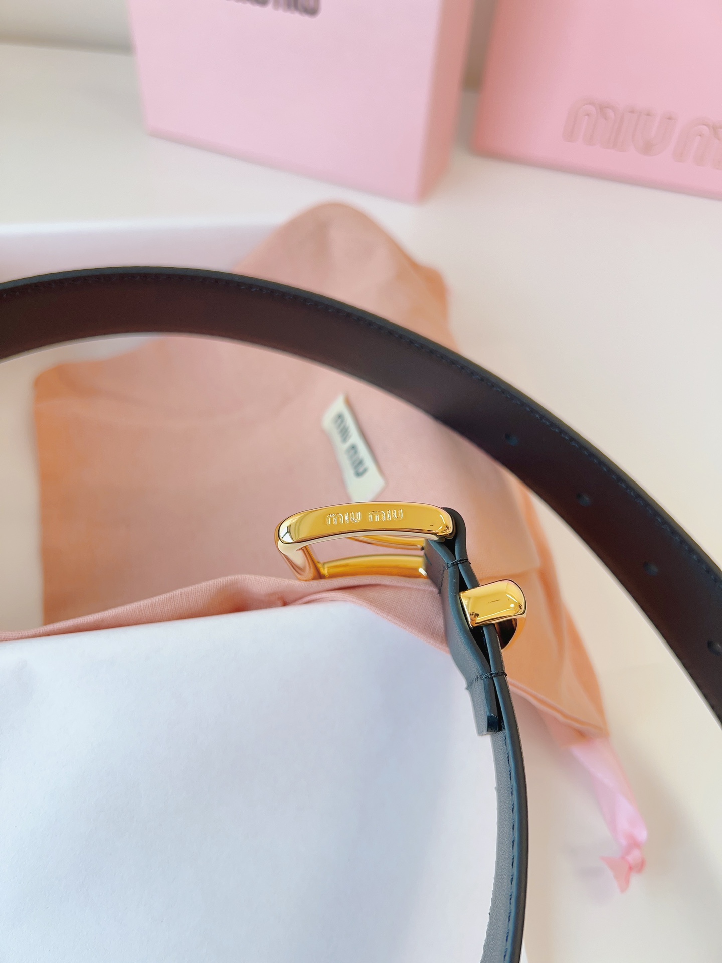 MiuMiu Leather Belts 1:1 Mirror Version