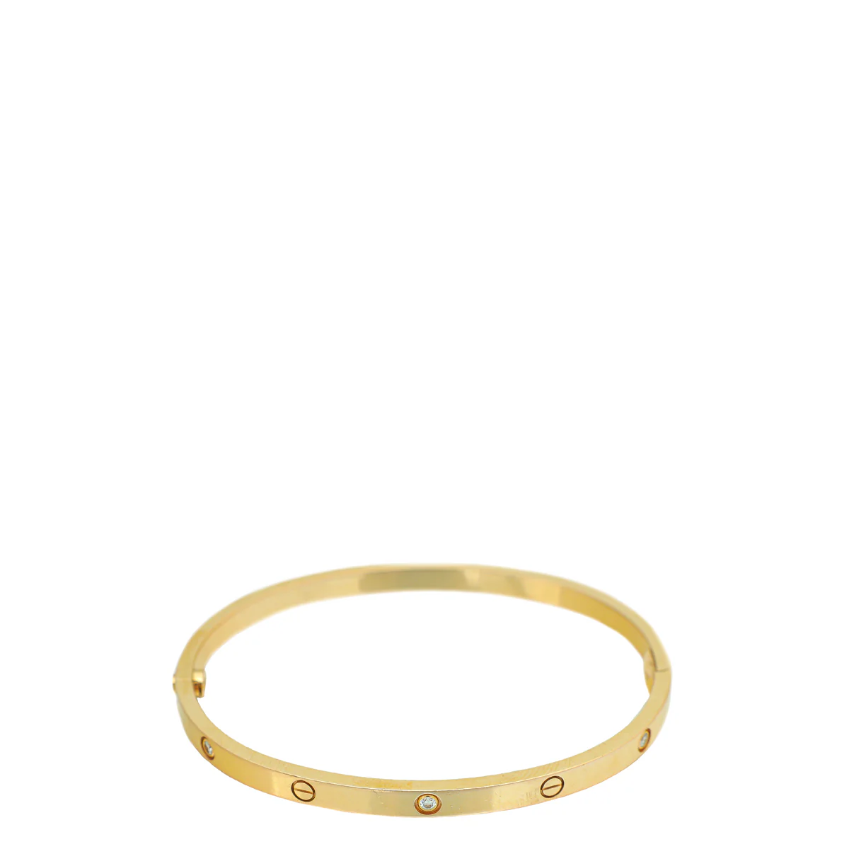 Cartier 18K Pink Gold 6 Diamonds Small Model Love Bracelet 16