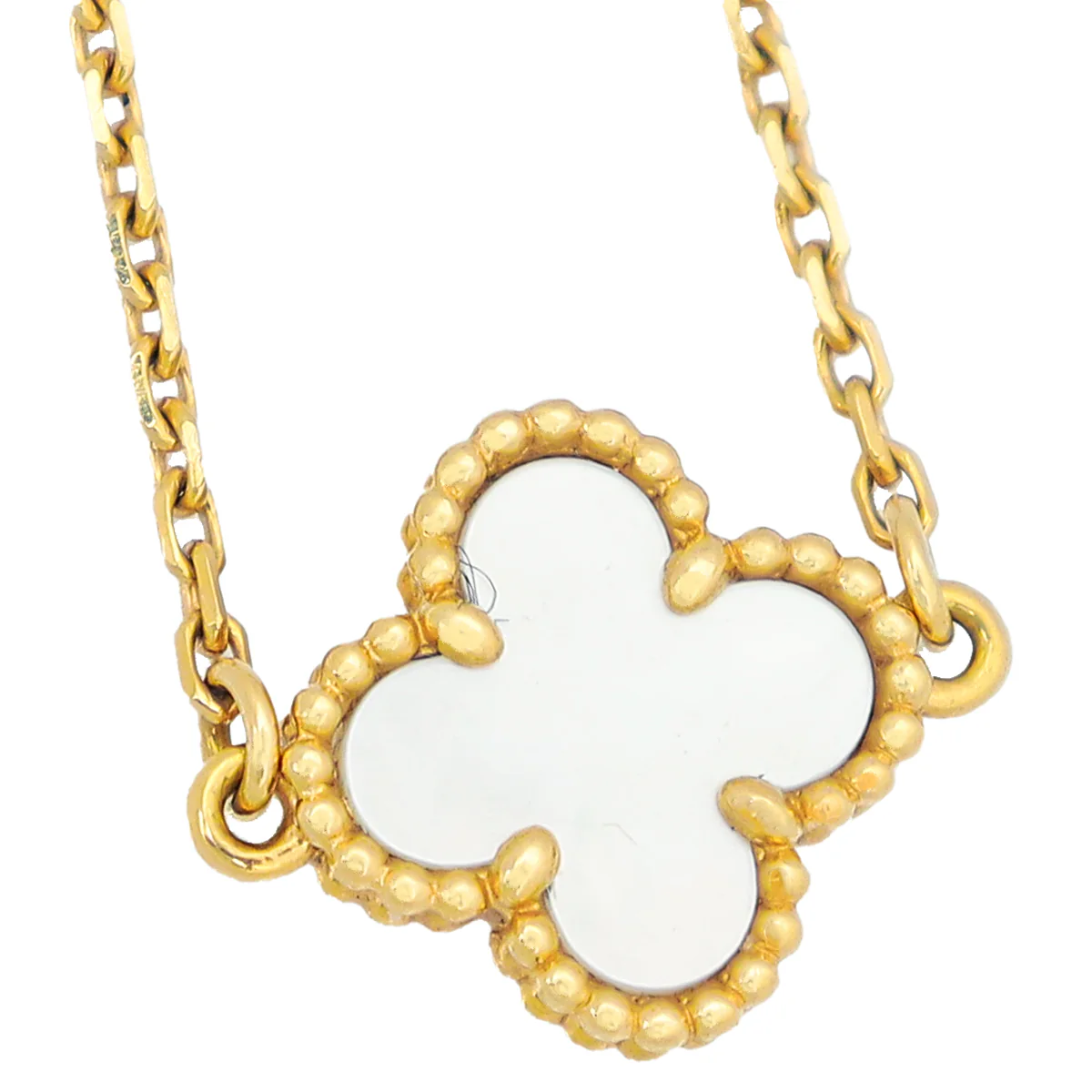 Van Cleef & Arpels 18K Yellow Gold MOP Sweet Alhambra Bracelet