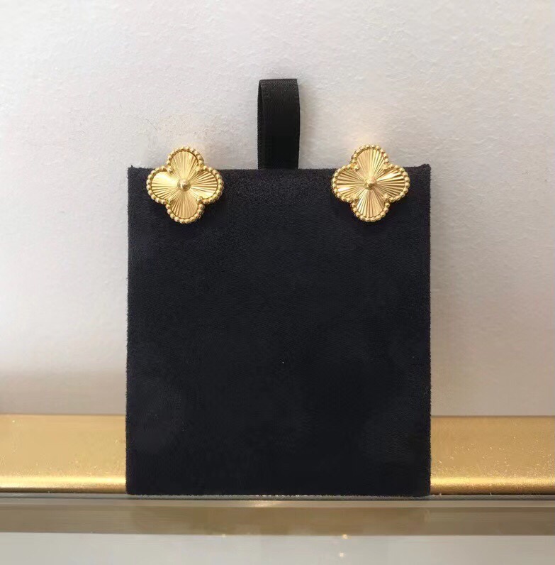 Van Cleef Earrings Dupe, Clover Stud Earrings, Vintage Alhambra earrings Dupe