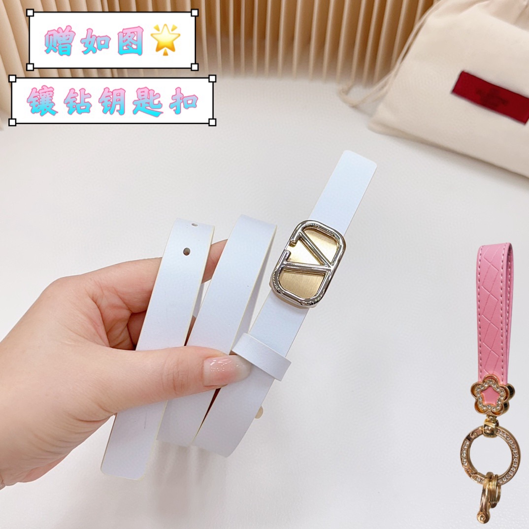 Valentino Leather Belts 1:1 Mirror Version