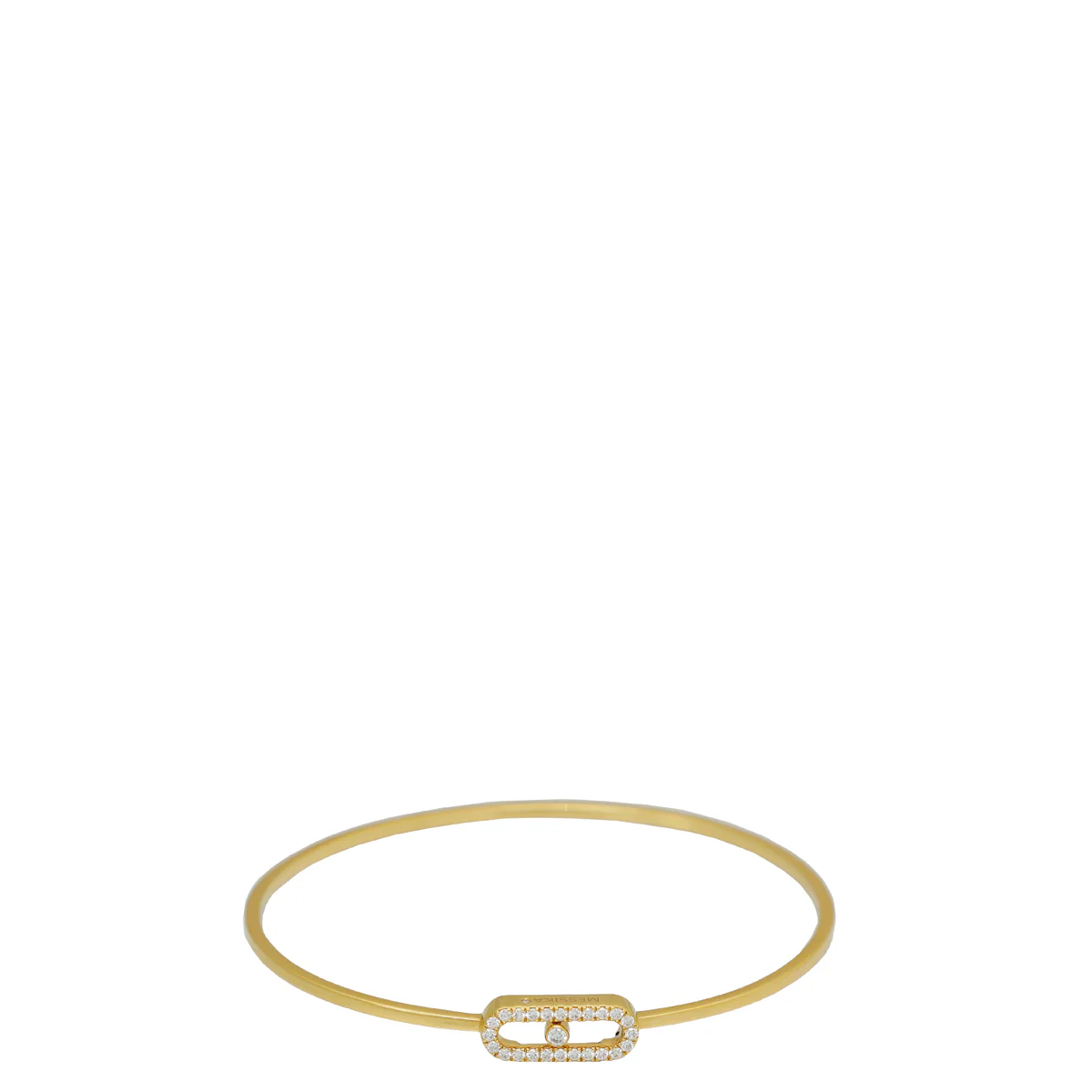 Messika 18K Yellow Gold Diamond Move Uno Pave Flex Small Bracelet
