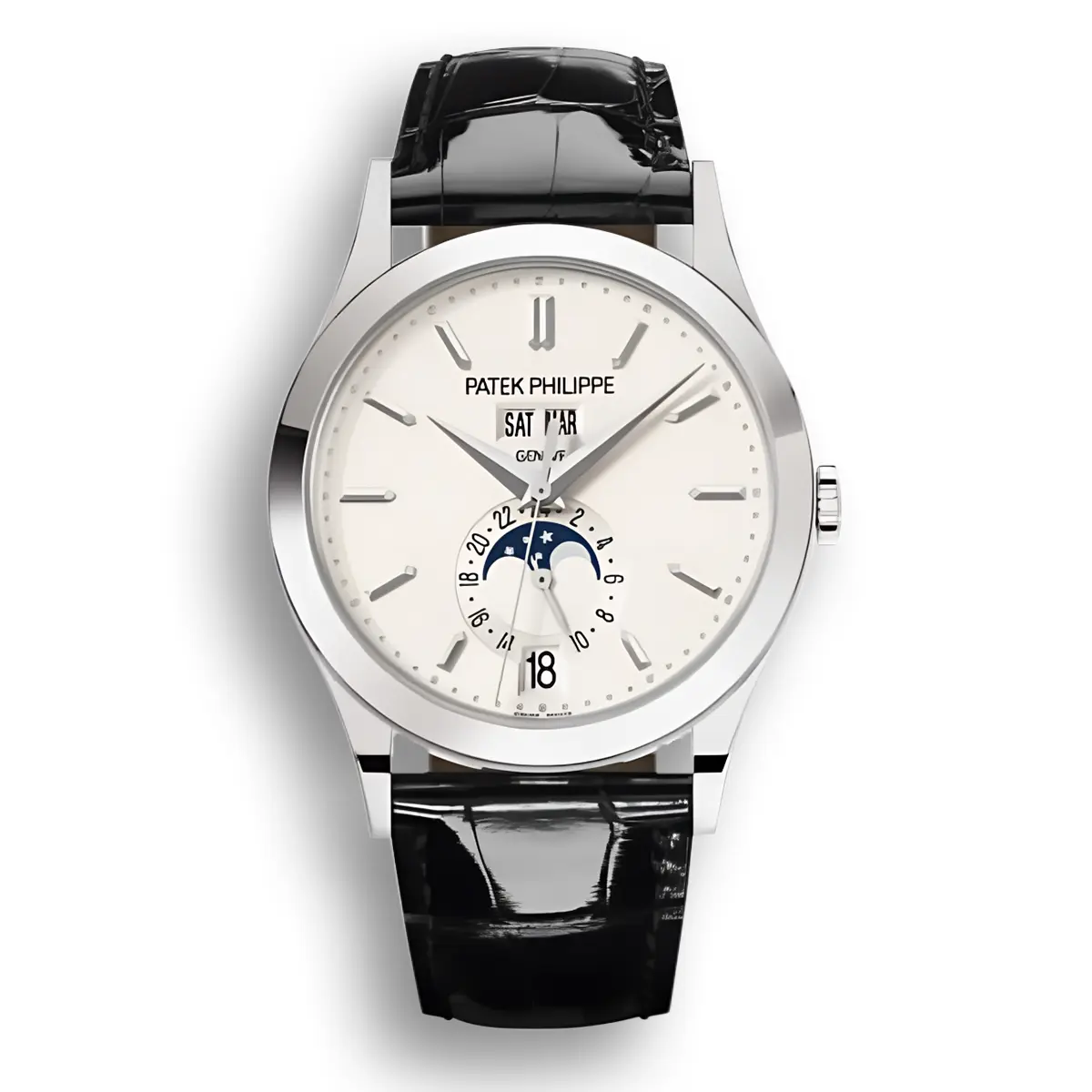 Complications 5396G-011 ANNUAL CALENDAR, MOON PHASES. 38.5 mm,White Gold