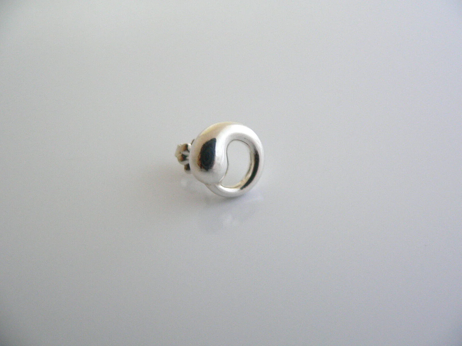 Tiffany & Co Peretti Silver Eternal Circle Earrings Studs Gift Love Statement