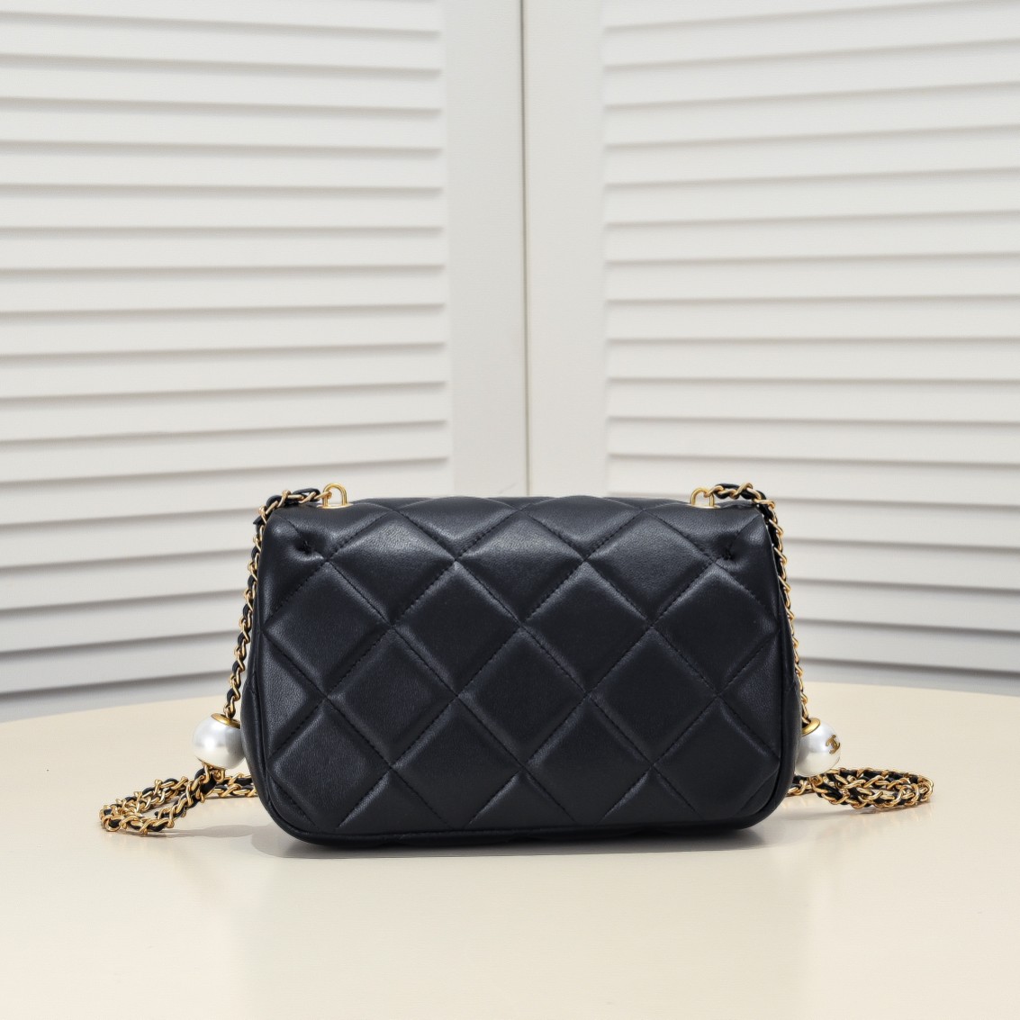 Chanel 24S Hobo Bag With Pearl Adjustable  Shoulder Bag Handbag