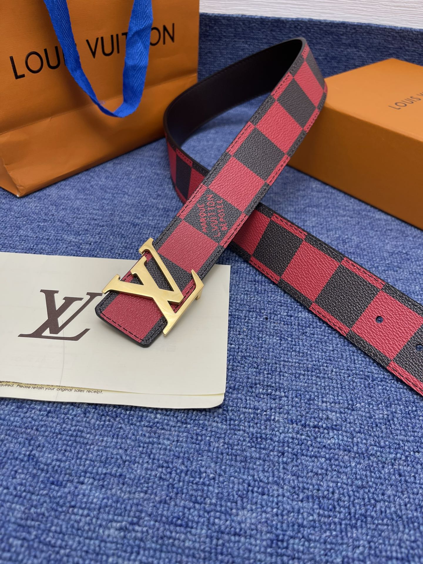 Louis Vuitton LV Leather Belts 1:1 Mirror Version