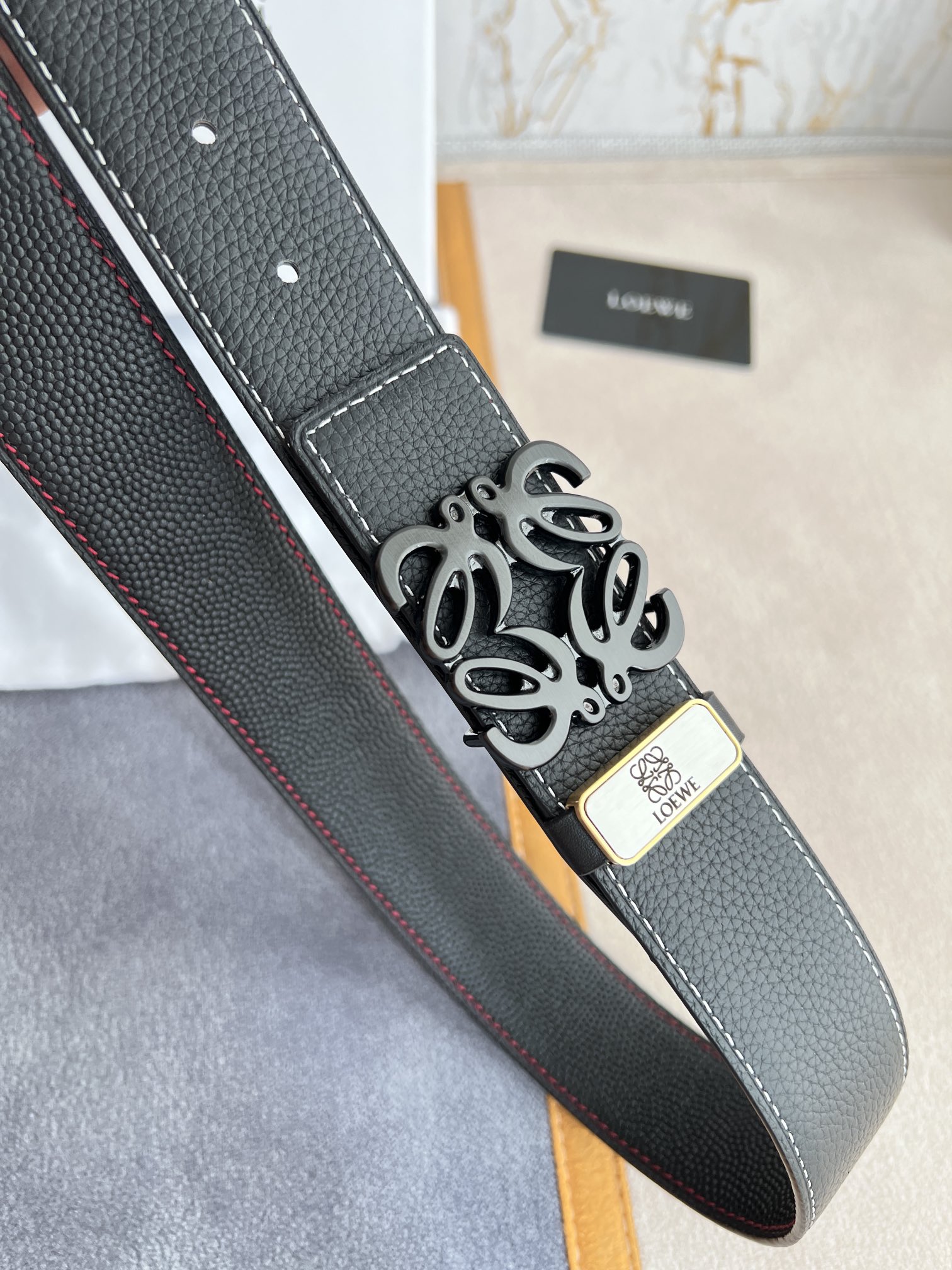 Loewe Leather Belts 1:1 Mirror Version