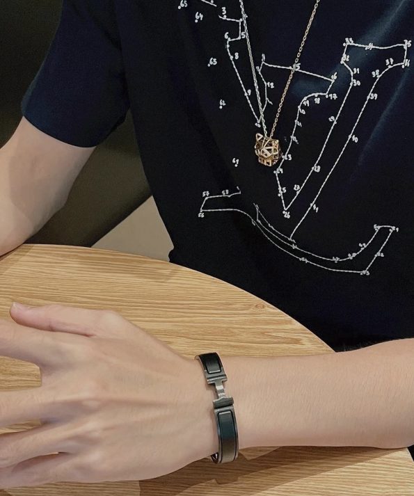 Hermes Bracelet Dupe, H Bracelet, Black Bracelet, Unisex Bracelet