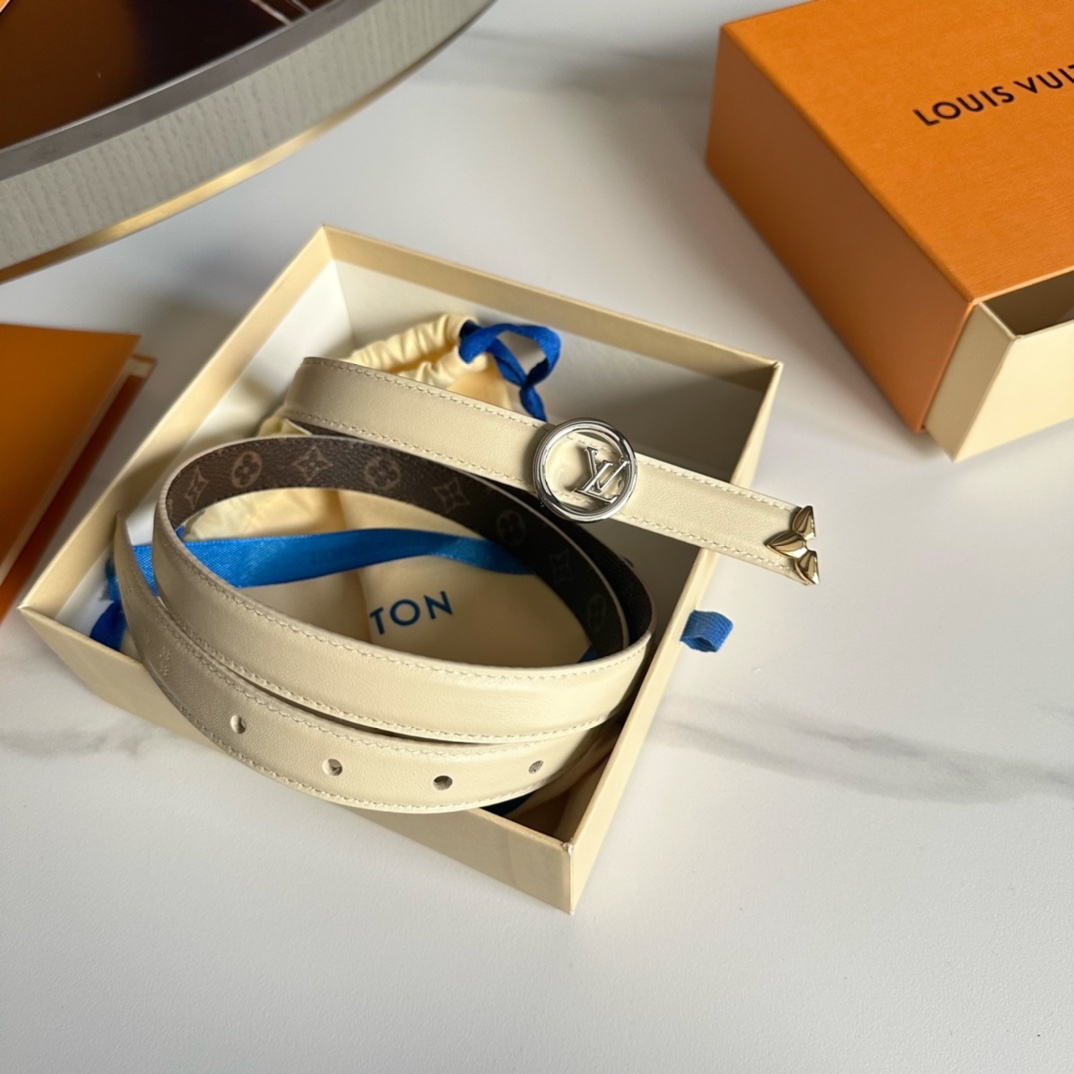 Louis Vuitton LV Leather Belts 1:1 Mirror Version