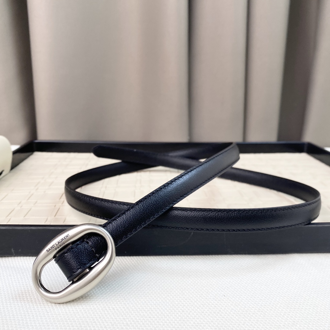 YSL Saint Laurent Leather Belts 1:1 Mirror Version