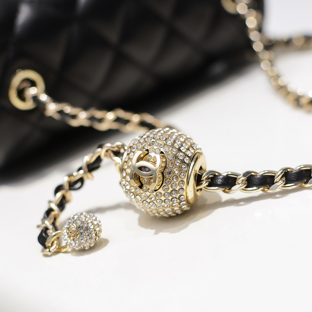 Chanel Classic Bag CF Drill Beads Shoulder Bag Handbag