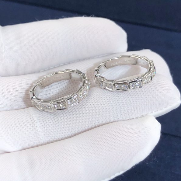 Bvlgari SERPENTI RING Dupe, White Gold