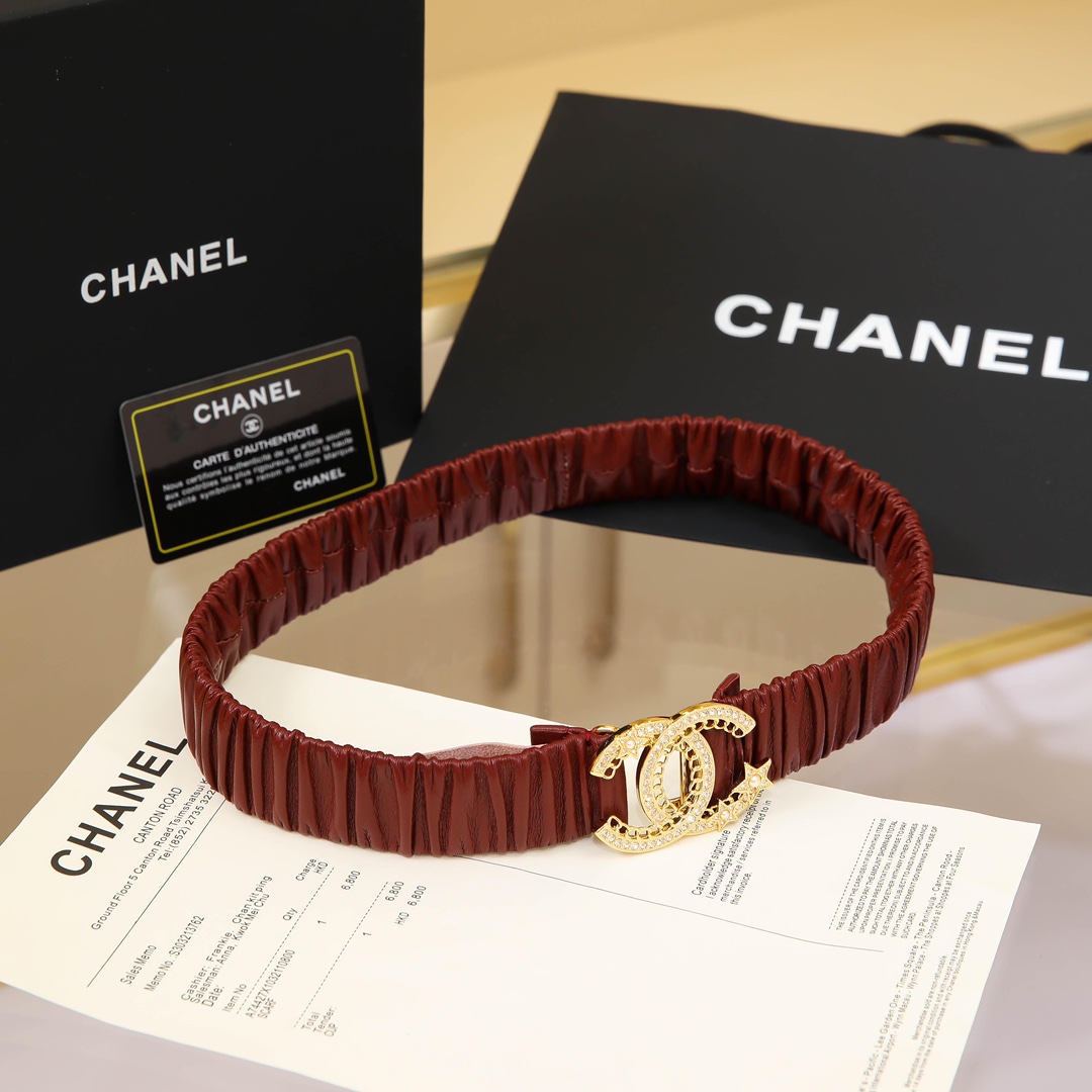 Chanel Leather Belts 1:1 Mirror Version