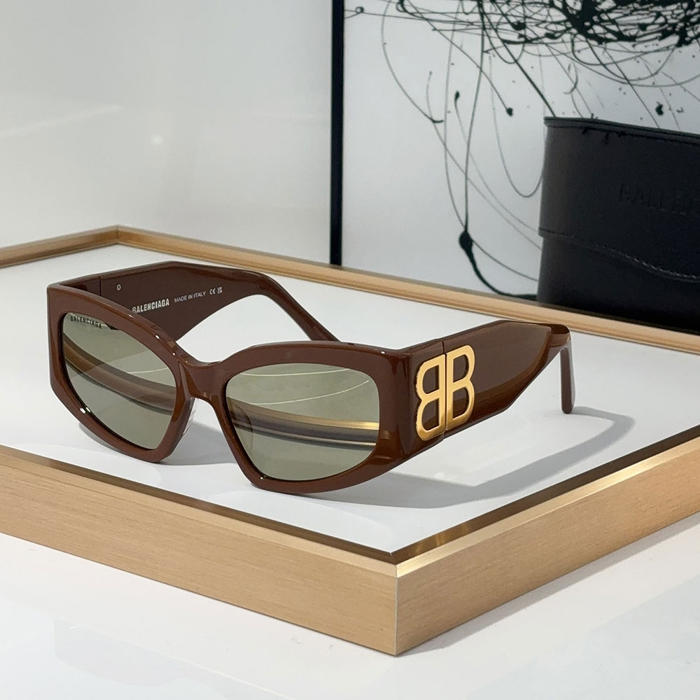 Balenciaga  Mirror leg Logoo Aviator Sunglasses Top quality （Replica）