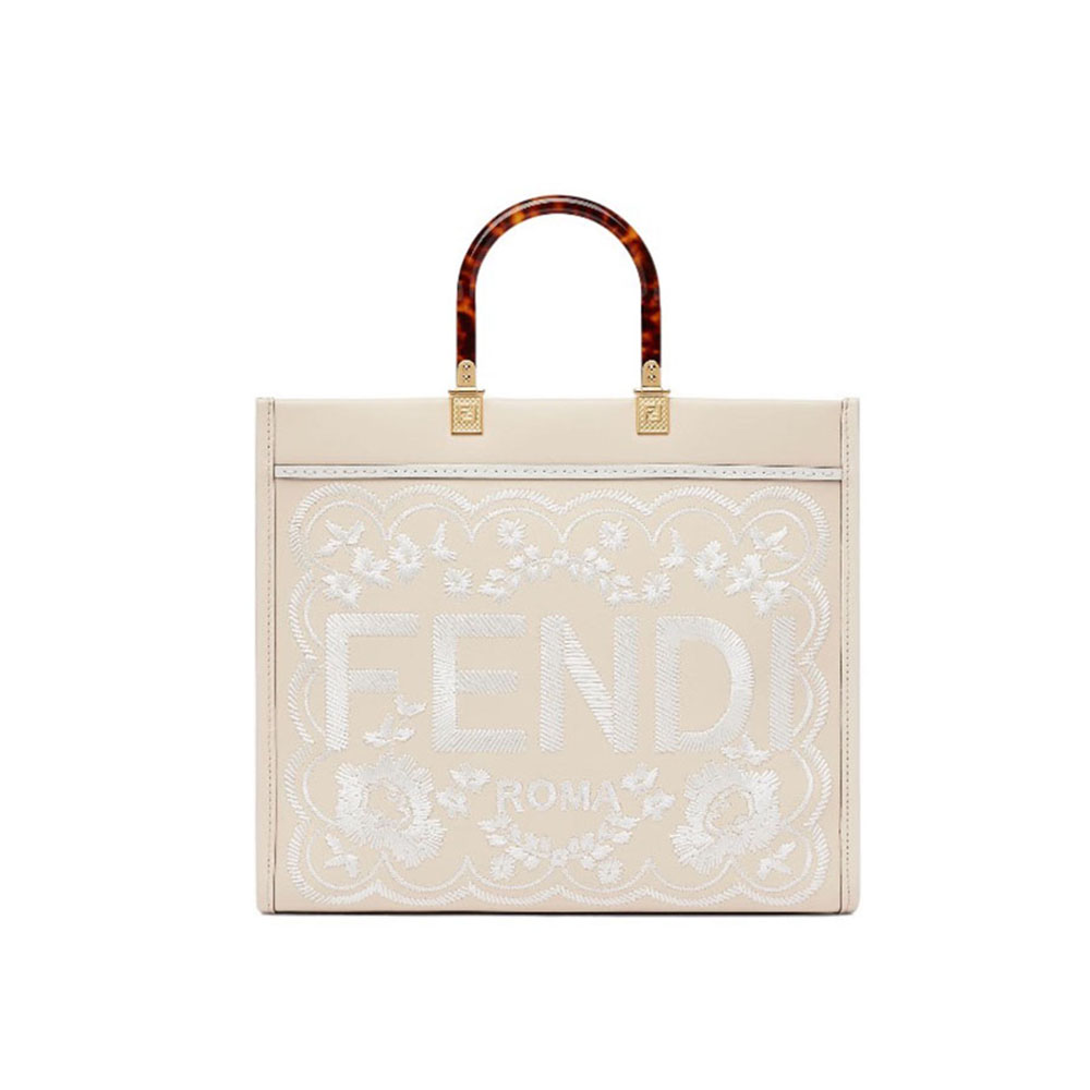 FENDI Sunshine Flower Embroidery Bag Medium Bag(Replica)