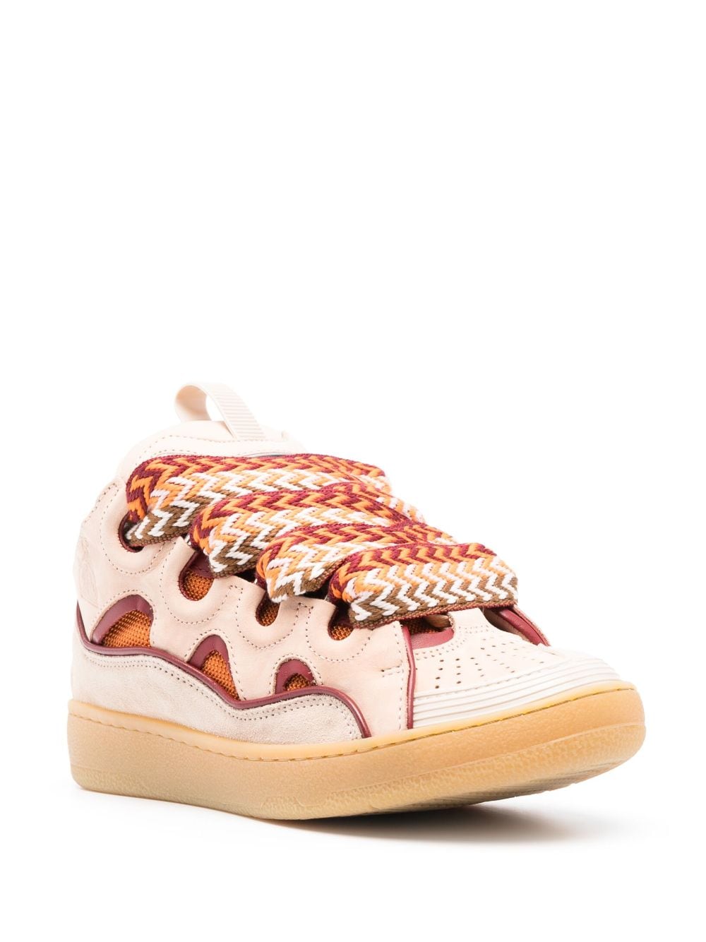 Lanvin LEATHER CURB SNEAKERS(Replica)