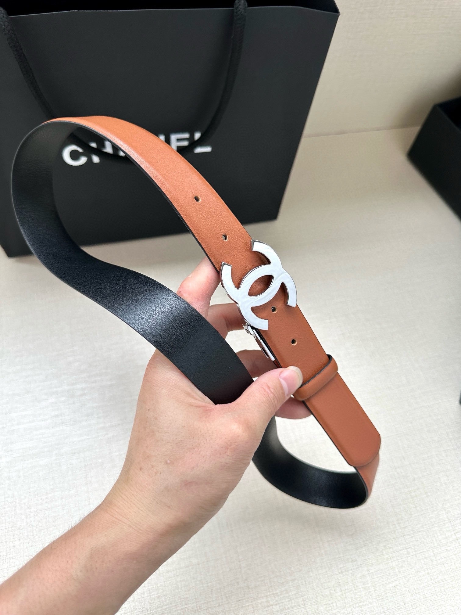 Chanel Leather Belts 1:1 Mirror Version