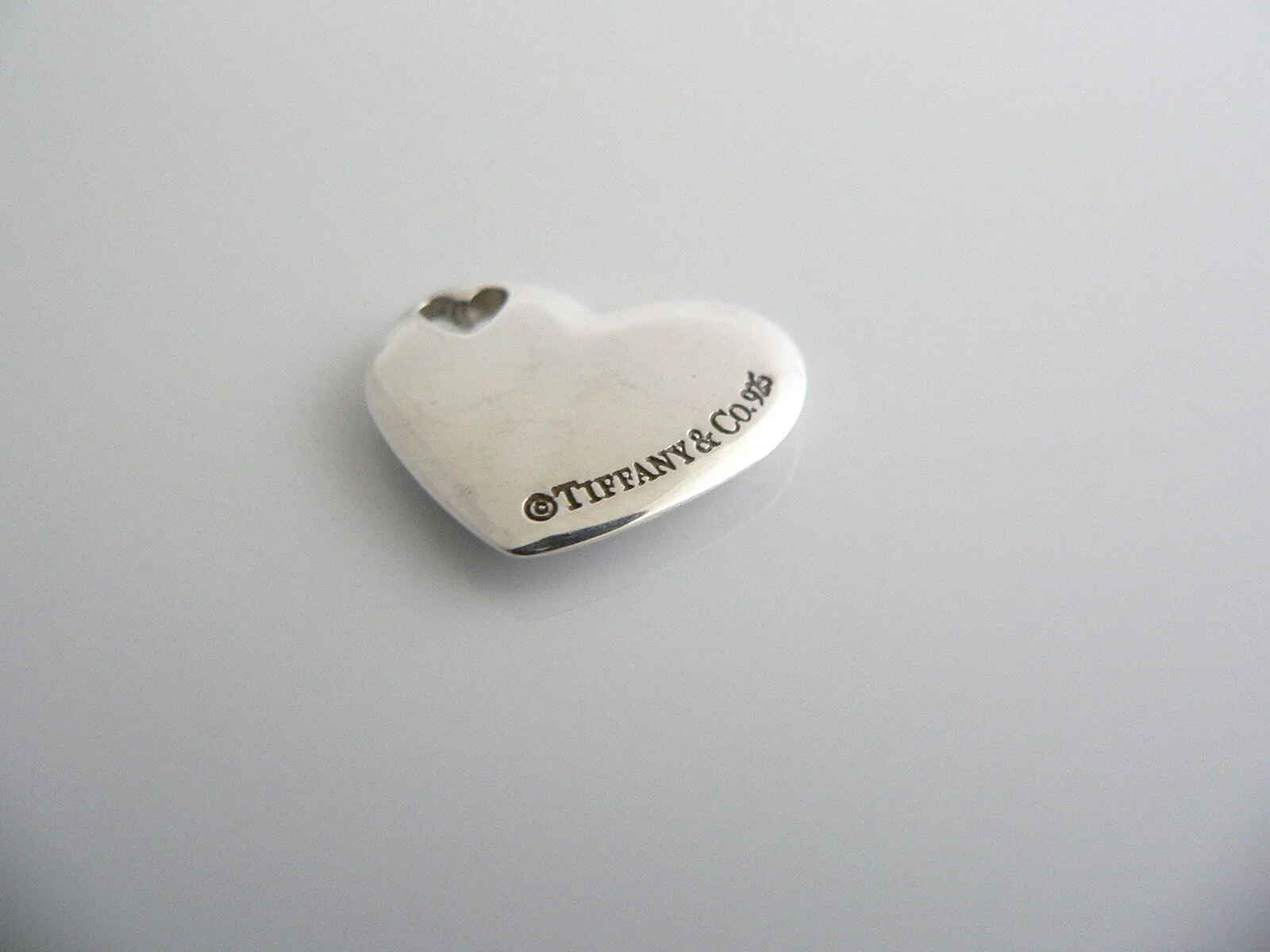 Tiffany & Co Heart Charm Double Love Pendant For Necklace Bracelet Silver Gift