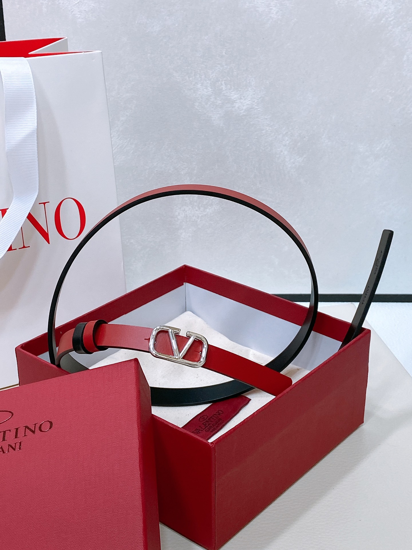 Valentino Leather Belts 1:1 Mirror Version