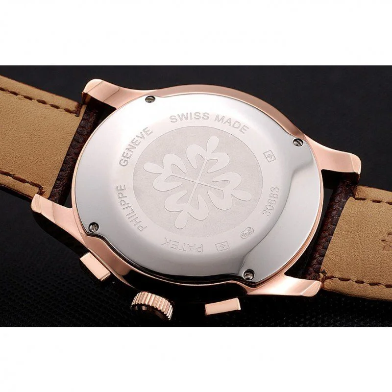 Chronograph Dial White 43 mm, Rose Gold Plated