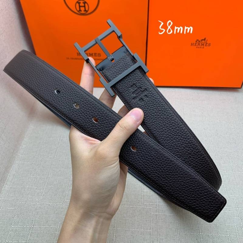 Hermes H Belt Buckle & Reversible Black For Women, Women Belt 380MM