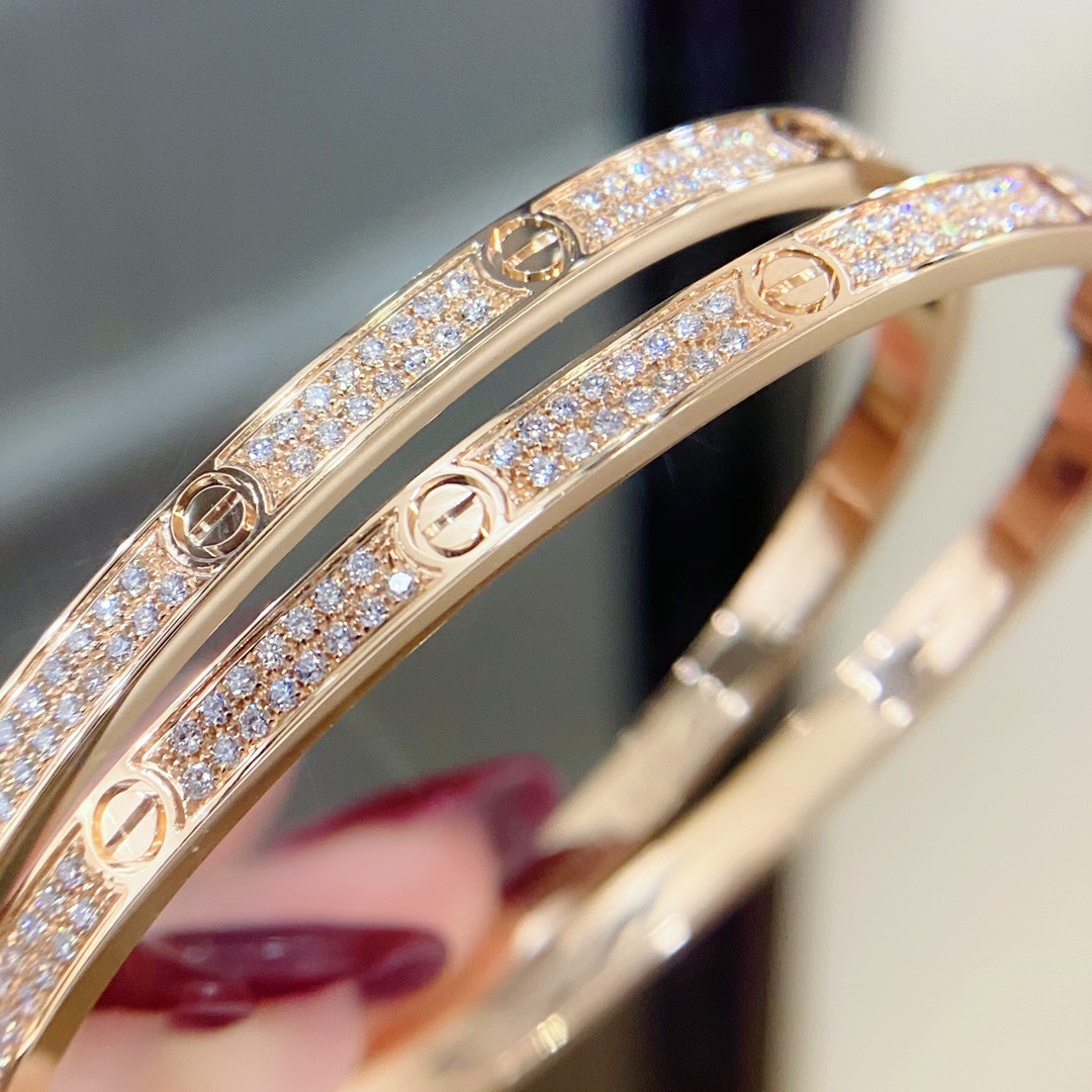 Cartier LOVE BRACELET, SMALL MODEL, PAVED