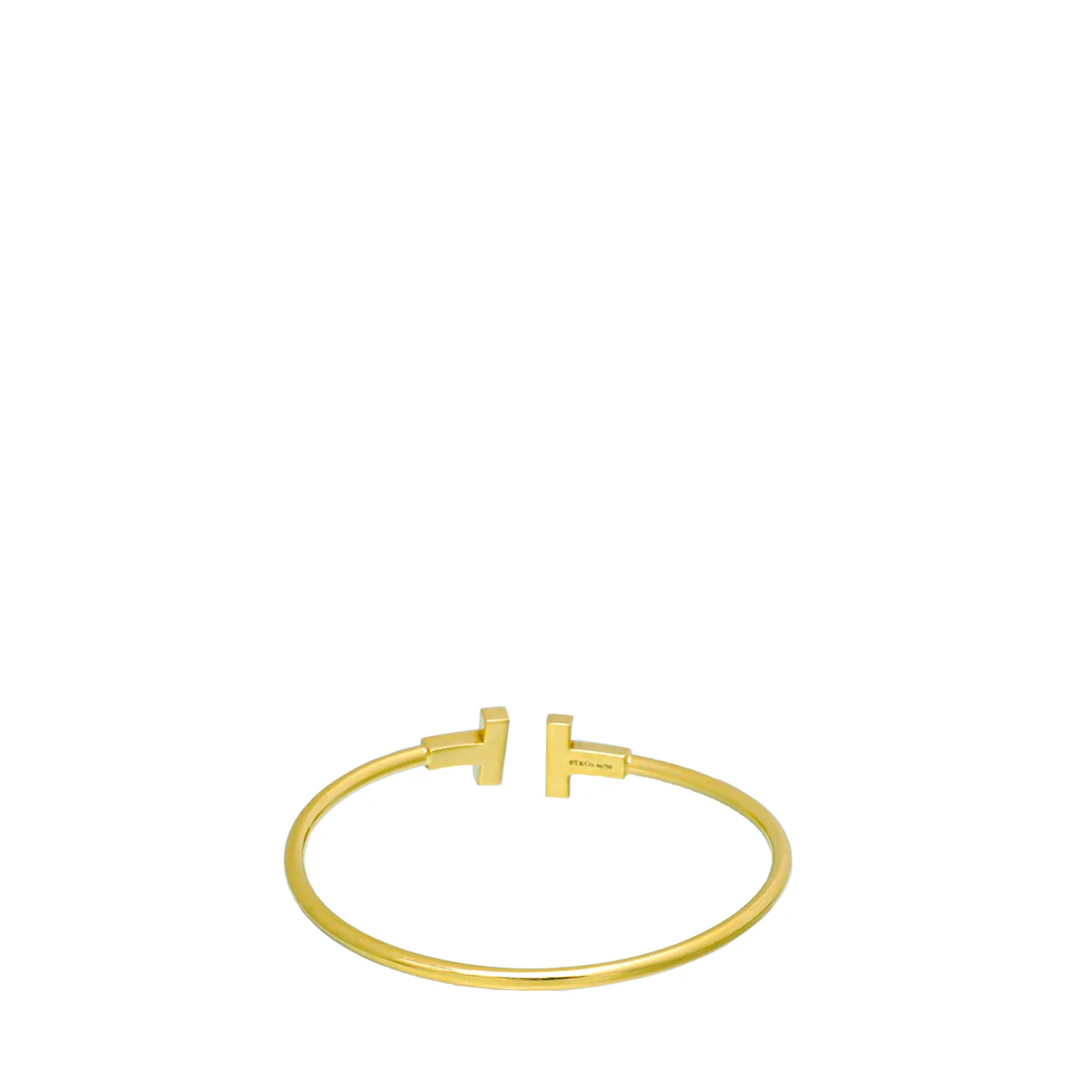 Tiffany & Co 18K Yellow Gold T Wire Medium Bracelet