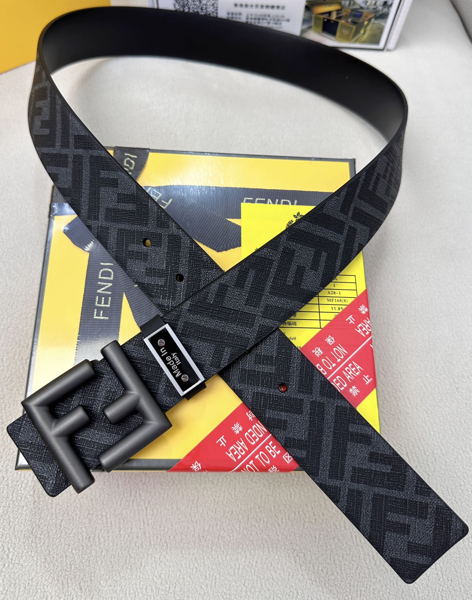 Fendi Leather Belts 1:1 Mirror Version