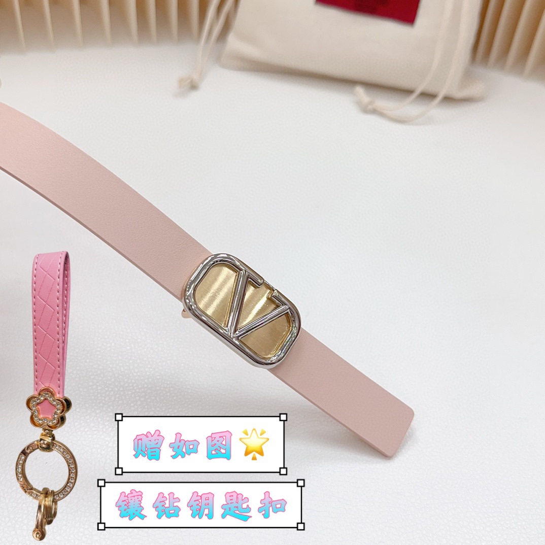 Valentino Leather Belts 1:1 Mirror Version