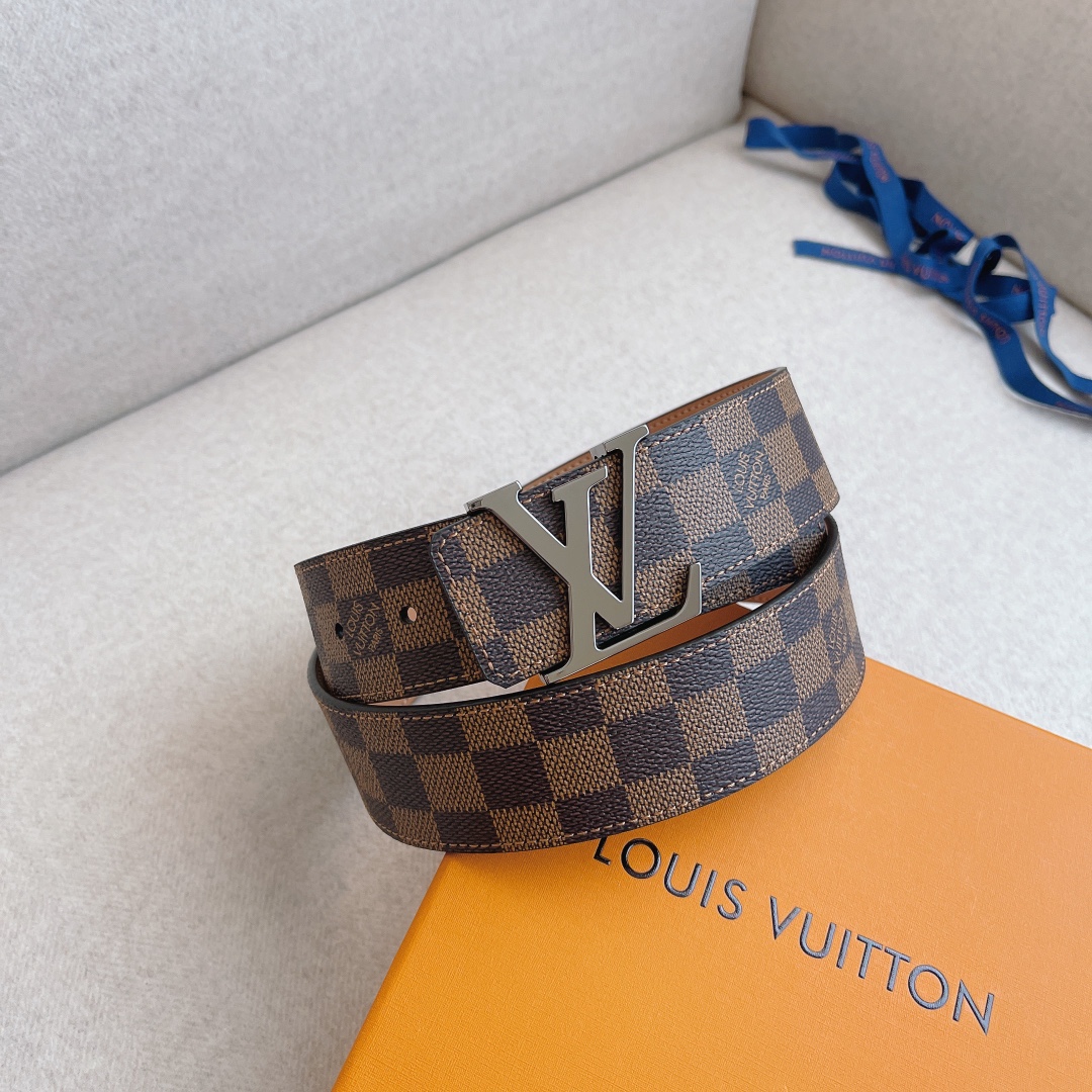 Louis Vuitton LV Leather Belts 1:1 Mirror Version