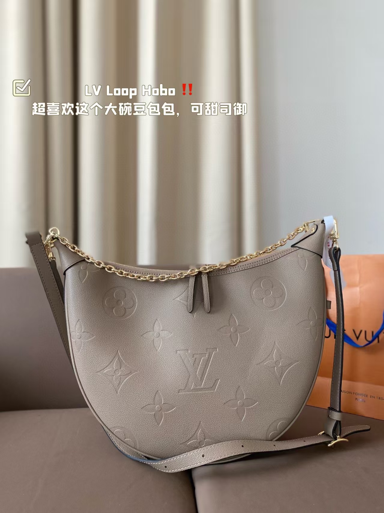 Louis Vuitton LV HOBO LOOP Denim Handbag Shoulder Bag (Replica)