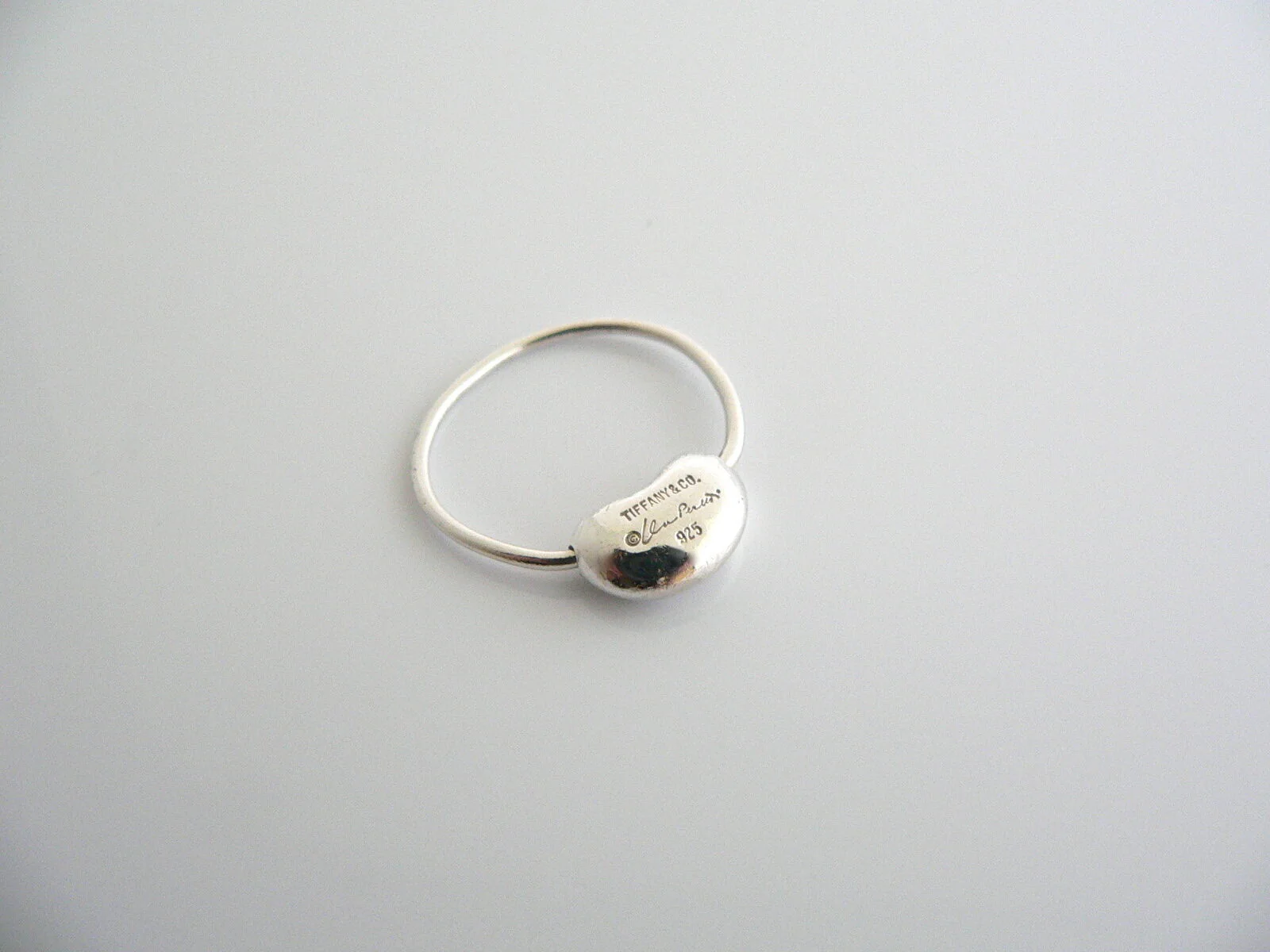 Tiffany & Co Bean Ring Band Elsa Peretti Love Ring Sz 6.5 Gift Rare Classic Art