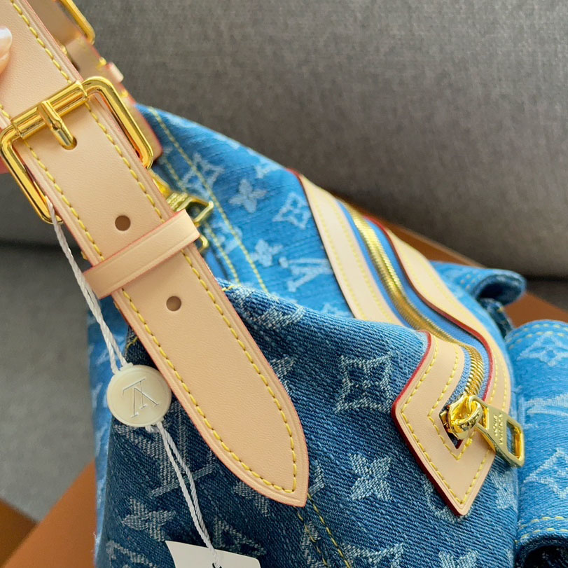 Louis Vuitton LV Baggy Denim Shoulder Bag Handbag(Replica)