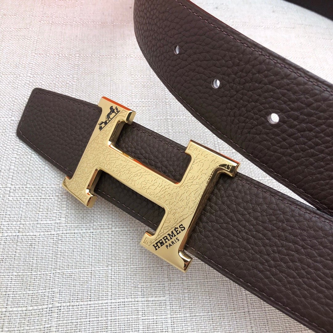 Hermes H Belt Buckle & Reversible Black For Women, Women Belt 380MM