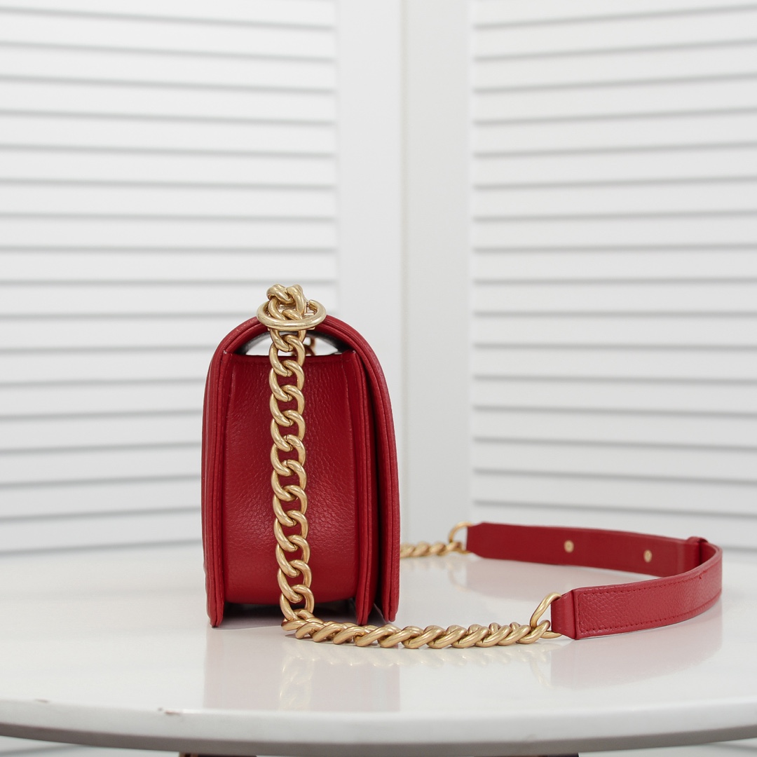 Chanel Leboy litchi or lychee pattern Shoulder Bag Handbag