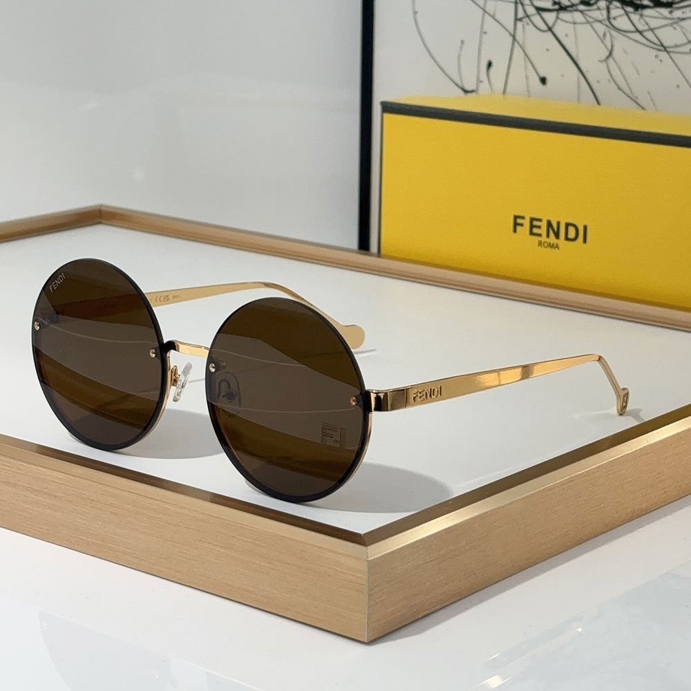 Fendi  Lightweight Round Sunglasses Top quality （Replica）