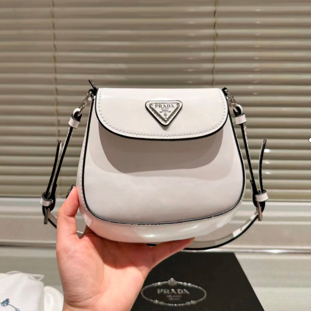 Prada Cleo Shiny Leather Shoulder Bag（Replica）