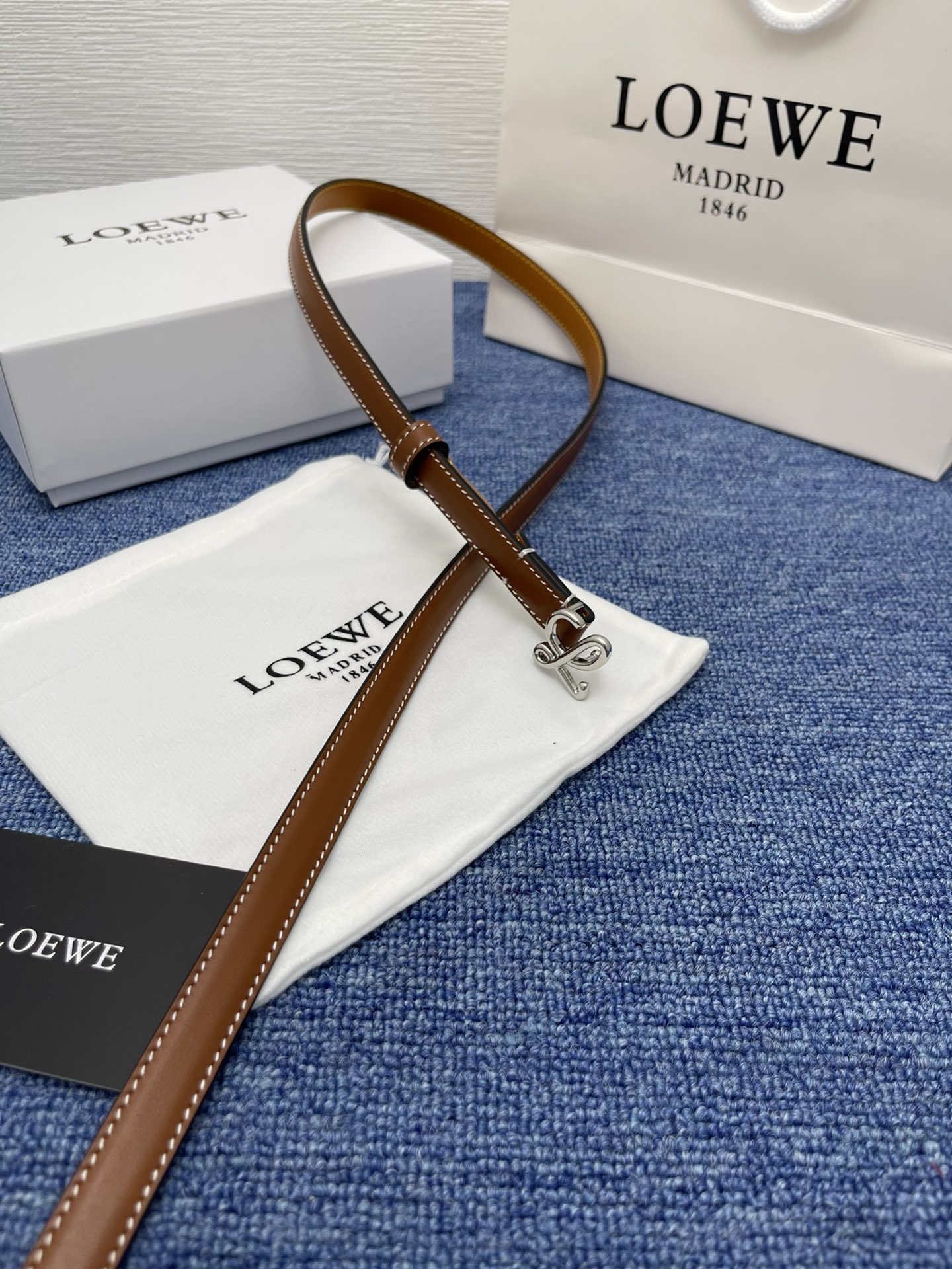 Loewe Leather Belts 1:1 Mirror Version