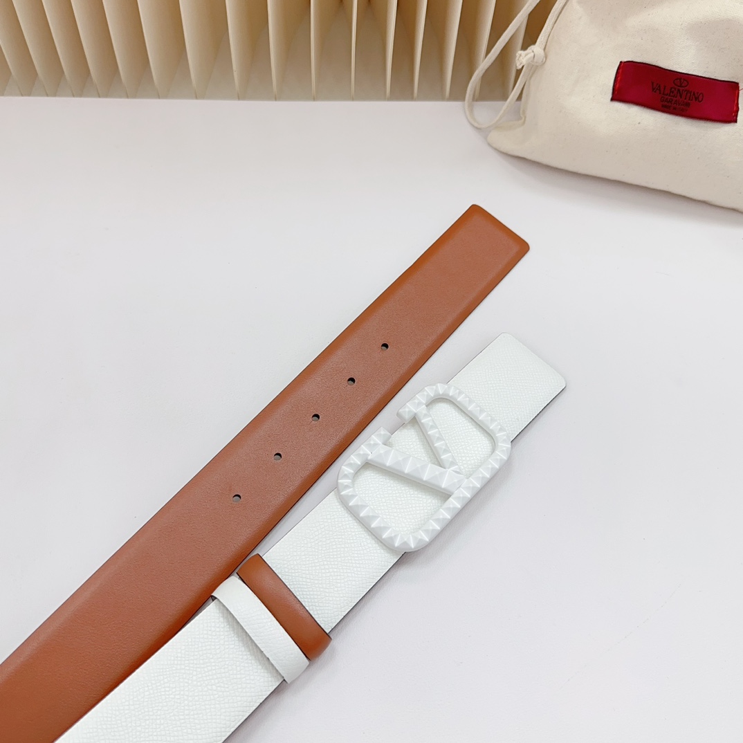 Valentino Leather Belts 1:1 Mirror Version