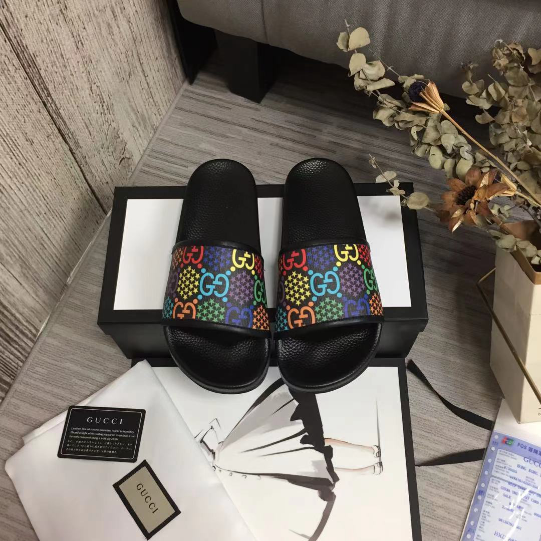 Gucci GG Blooms Supreme Floral Slide Sandal 408508 (Replica)