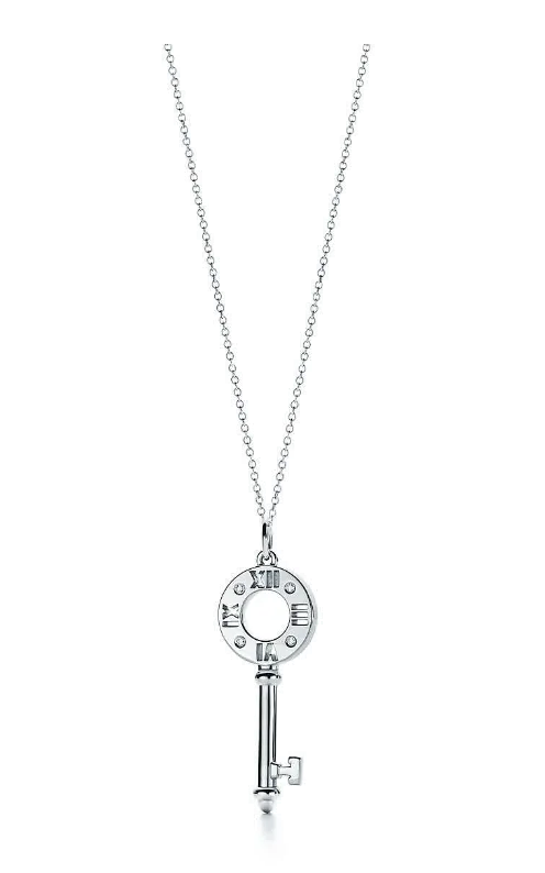 Tiffany Atlas Pierced Key Inlaid Crystals Pendant Necklace Hot Selling Jewellery Online GRP09023