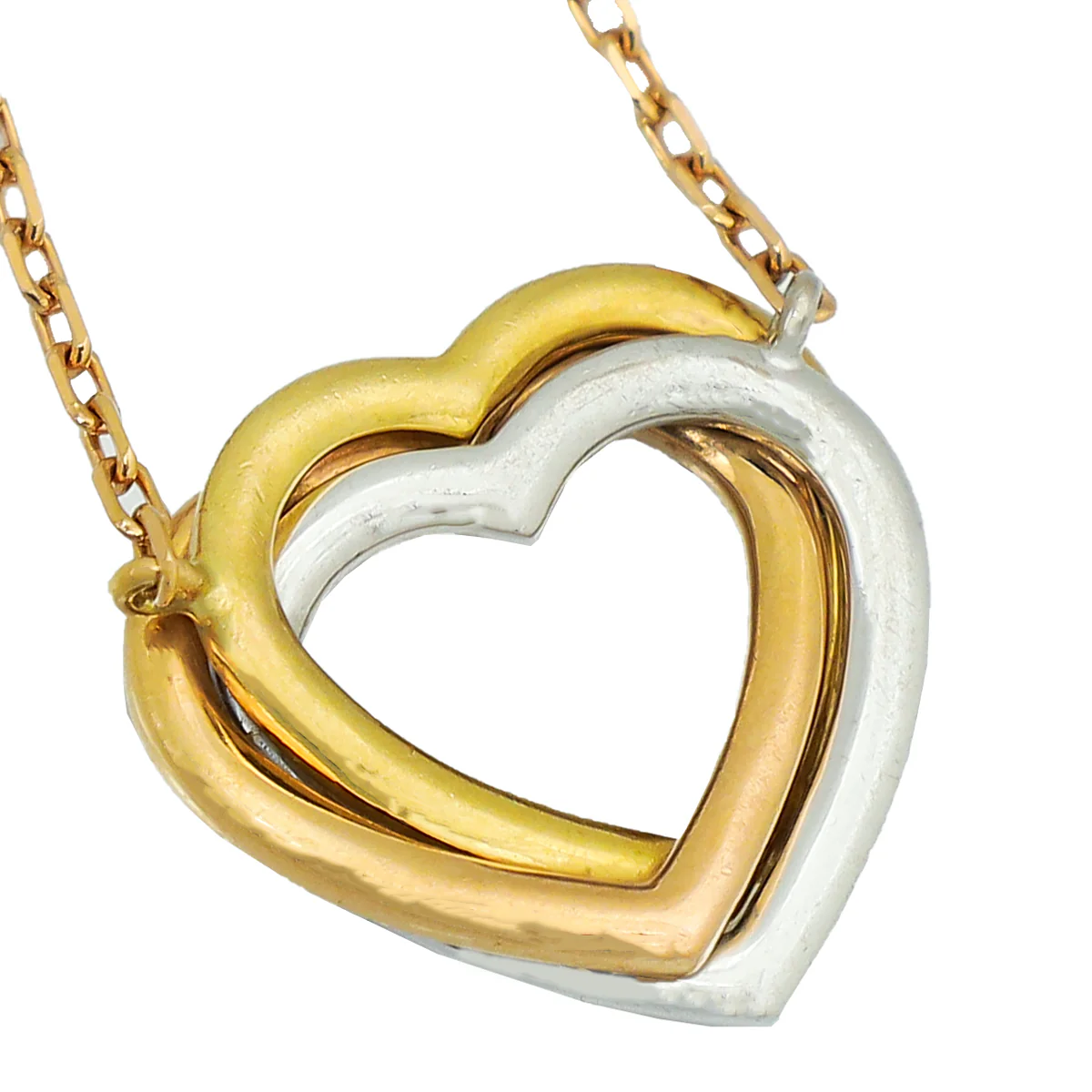Cartier 18K Trinity De Cartier Heart Diamond Pendant Necklace